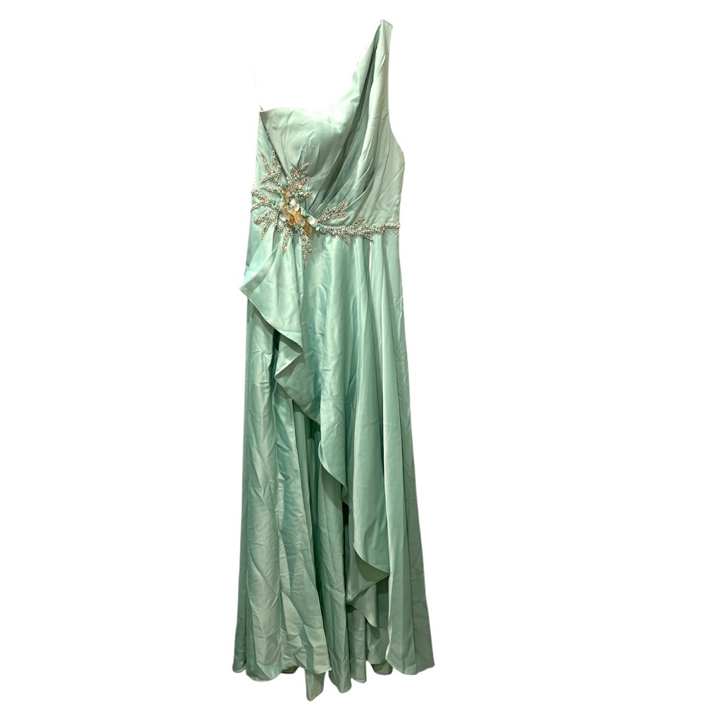 Mac Duggal Embellished One Shoulder Asymmetrical Gown Size 8 NWOT - Picture 6 of 6